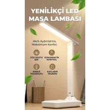 İnura Global Katlanabilir Dokunmatik Kontrollü Göz Dostu Akıllı LED Masa Lambası - Enerji Tasarruflu