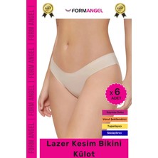 Form Angel #külot Dikişsiz Iz Göstermeyen Belli Etmeyen Esnek Rahat Lazer Kesim Hayalet Bikini Külot - 6 Adet