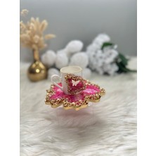 Epoksi Fincan Seti 2 Parça Pembe