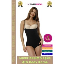 Form Angel #korse Iz Göstermeyen Lazer Kesim Toparlayıcı Şekillendirici Kaymaz Göğüs Altı Body Korse - 3 Adet