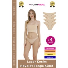 Form Angel #külot Lazer Kesim Iz Yapmaz Dikişsiz Esnek Rahat Toparlayıcı Kadın Hayalet Tanga Külot - 4 Adet