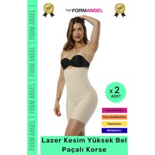 Form Angel #korse Iz Göstermeyen Kaymaz Lazer Kesim Toparlayıcı Rahat Yüksek Bel Hayalet Slip Korse - 2 Adet