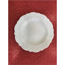 Porland Porselen Queen Beyaz 16 cm 3'lü Düz Pasta Tabağı Tatlı Tabağı Ekmek Tabağı (3 Adet)