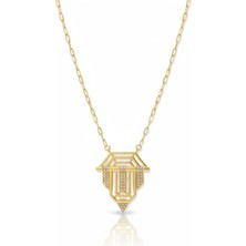 BG Jewellery Geometrik Taşlı Kolye