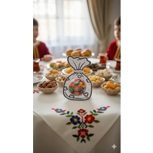 Atölye Mila Siyah Beyaz Ramazan Bayramı Için Hediyelik Şeker Kutusu