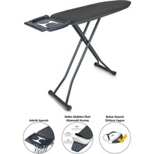 Normadia Antrasit Dokuma Kumaşlı Perilla Silvia Ütü Masası, Şık ve Fonksiyonel