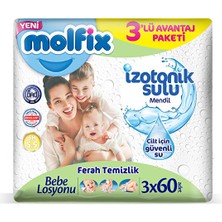5 Adet Molfix Islak Havlu 60X3'LÜ