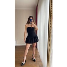 Hande Batmaz Butik Balon Etek Straplez Elbise