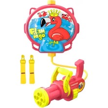 Luminoo Su Tabancası Mataralı Flamingo Desenli 8-9 Metre Su Atabilme Kapasiteli