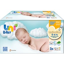 6 Adet Uni Baby Yenidoğan Islak Havlu 40*3'lü