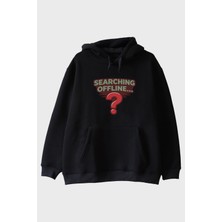 Nuugg Searching Offline Siyah Hoodie