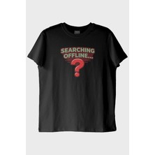 Nuugg Searching Offline Siyah Tişört