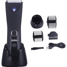 Özbience USB Şarjlı LCD Gösterge Standlı Saç ve Sakal Tıraş Makinesi