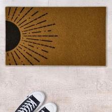 Matmel Güneş Halfsun Kapı Paspası - Bej / Siyah - 35X60 cm