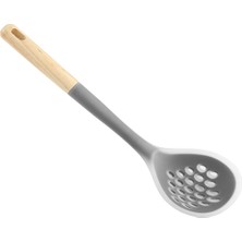 Hometime Ahşap Saplı Silikon Kevgir