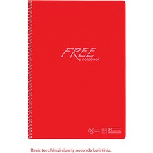 Keskin Color Free A4 60 Yaprak Kareli Pp Kapak Spiralli Defter