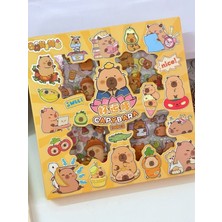 ÖZ OFİS Capybara Kapibara Sticker Seti - 570 Adet - Ajanda, Günlük, Scrapbook, Bullet Journal Çıkartma