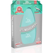 Normadia 135X50CM Turkuaz Keçeli Ütü Masası Örtüsü ve Kılıfı