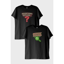 Nuugg Searching Offline Siyah Tişört