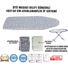 Normadia Süngerli Ütü Masası Kılıfı 48X130 Cm, Yıldız Desenli, Koruyucu ve Şık