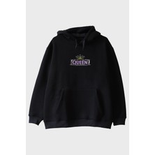 Nuugg Queen Taç Siyah Hoodie