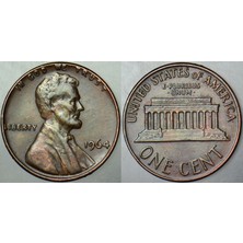 Banknoting Amerika 1 Cent 1964 Lıncoln Memorıal Cent.