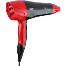 Özbience Hızlı ve Güçlü Saç Kurutma Makinesi, Siyah-Kırmızı Renkli