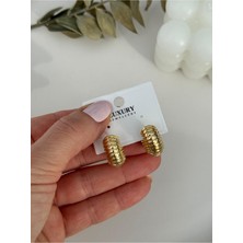 Miliva Minimal Gold Ithal Halka Küpe | Küçük Boy Halka Küpe