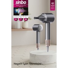 Özbience Gri Bldc Saç Kurutma Makinesi, Sessiz, 4 Isı, 3 Hız Ayarlı