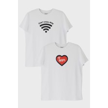 Nuugg Don’t Steal My Wifi Beyaz Tişört