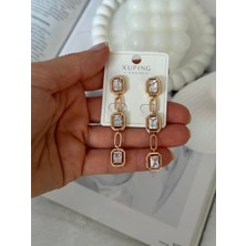Hercy Xuping Model Zirkon Taşlı Ithal Sallantılı Küpe