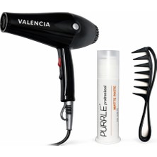 Özbience Profesyonel Saç Kurutma Makinesi, Purple Mat Wax ve Şekil Trakür Ürün Seti