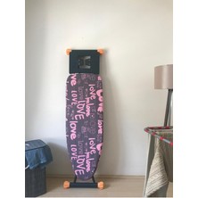 Normadia Ayarlanabilir Keçeli Ütü Masası Kılıfı 55X140 Cm, Pink Love