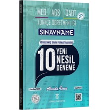 Türkçe Öabtdeyiz Öabt Meb-Ags Türkçe Öğretmenliği Sınavname 10 Deneme Çözümlü
