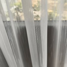 Groster Spor Bambu Ağır Gramajlı Şantuklu 1/3 Kat Sık Pileli Tül Perde - A Kalite ++ Ütü Istemez