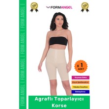 Form Angel #korse Yüksek Bel Vücut Karın Mide Şekillendirici Külot Fermuarlı Toparlayıcı Slip Korse - 1 Adet