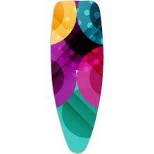 Normadia Renkli Rainbow Ütü Masası Kılıfı Bezi, 50X135CM, Şık ve Koruyucu Tasarım