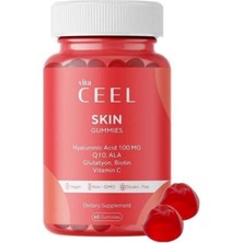 Vita Ceel Skin Gummies 60 Çiğnenebilir Form - Dezenfektan Hediyeli (%72 Alkol)