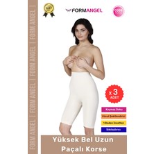 Form Angel #korse Lazer Kesim Iz Göstermez Toparlayıcı Kaymaz Kadın Yüksek Bel Uzun Paçalı Korse - 3 Adet