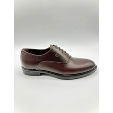 Santorino Ayakkabı Erkek Hakiki Deri Kahve Antik Kauçuk Taban Klasik Ayakkabı