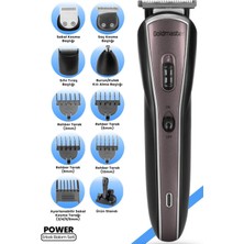 Özbience Çok Fonksiyonlu Paslanmaz Çelik 11'li Erkek Bakım Seti, Standlı Tasarım