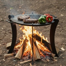 Sumua Store Metal Kamp Ocağı & Mangal | Outdoor Metal Kamp Mangalı | Taşınabilir Dayanıklı Kamp Mangalı