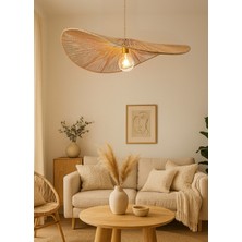 Normadia Modern Bohem Hasır Ip Sarkıt Avize, 50 Cm, Şık ve Doğal Tasarım