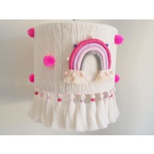 Normadia El Işçiliği Makrome Gökkuşaklı Bebek ve Çocuk Odası Avizesi