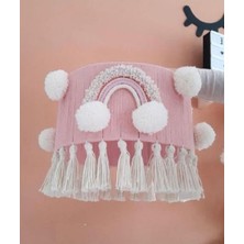 Normadia El Işçiliği Makrome Gökkuşaklı Bebek ve Çocuk Odası Avizesi