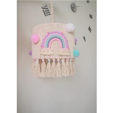 Normadia El Işçiliği Makrome Gökkuşaklı Bebek ve Çocuk Odası Avizesi