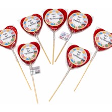 Kişiye Özel Kalpli Lolipop Şeker 20'li – Doğum Günü Parti Hediyelik