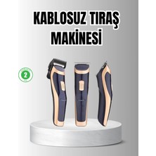 Özbience Şarjlı Unisex Saç ve Sakal Tıraş Makinesi, Ayarlanabilir Tarak Başlıkları