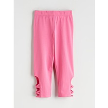 Lc Waikiki Yeni Sezon Beli Lastikli 3/4 Boy Kız Çocuk Tayt