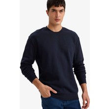 DeFacto %100 Pamuk Basic Sweatshirt E8339AX26SP